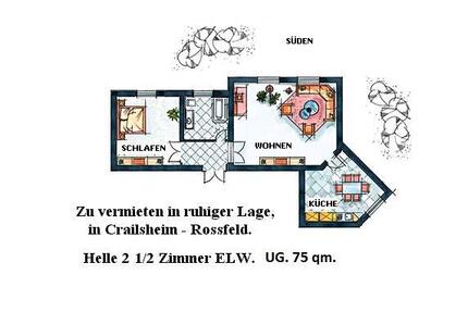 2 Zimmer Wohnung in Crailsheim - 700,00&nbsp;EUR Kaltmiete, ca.&nbsp; 75,00&nbsp;m&sup2; in Crailsheim (PLZ: 74564)
