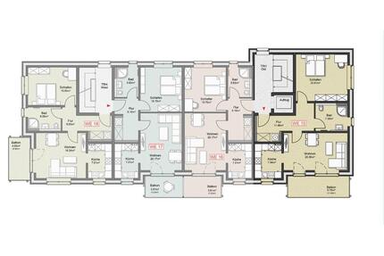 2-Zimmer Wohnung mit Balkon, incl. Keller, Parkplatz - Vechelde