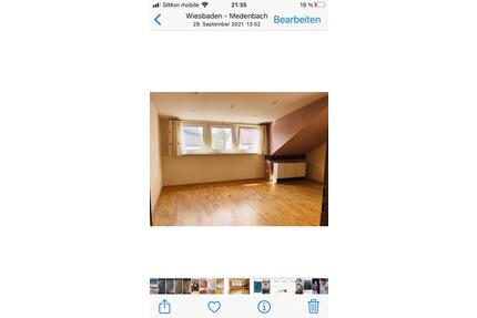 Wiesbaden Medenbach 2,5 Zimmer Dachgeschosswohnung