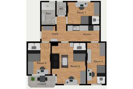 WG-Zimmer in Munich 810,00 € 11 m²