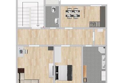 2 Zimmer Wohnung mit Elbblick, Terrasse, EBK und Stellplatz - Klipphausen