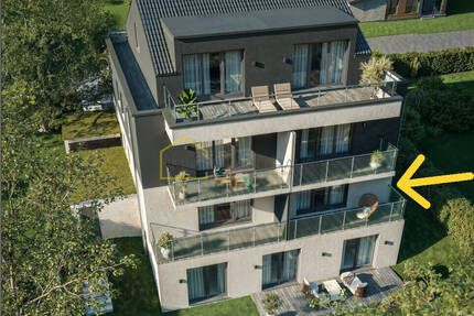 Massivholz-Neubau: 2 Zimmer mit Balkon, KfW40, gesundes Wohnklima, Weitblick - Erlangen / Bruck