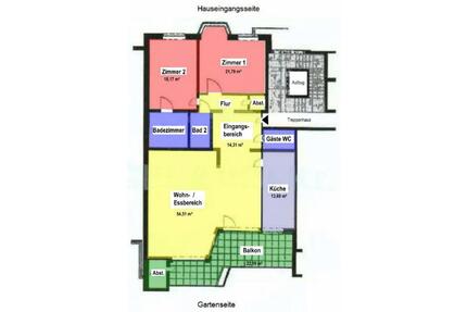 Köln-Marienburg repräsentative 3-Zimmer Wohnung mit großer Terrasse und TG-Stellplatz