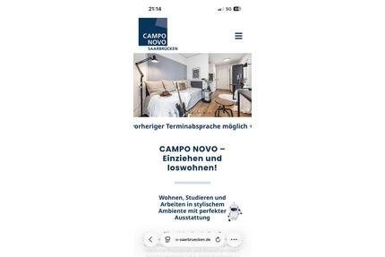 1 Zimmer Wohnung Campo Novo Student Apartment Campo Novo - Saarbrücken