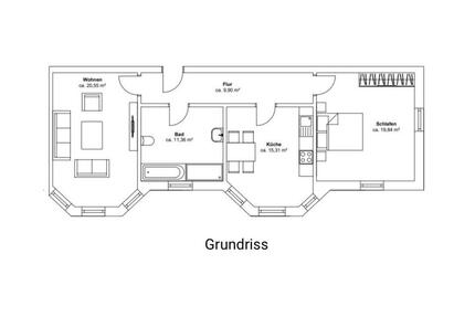 WG-geeignete 2-Zimmer-Wohnung in Augsburg