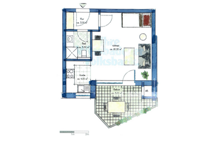Wohnung zum Mieten in Wiesbaden 500,00 € 35 m²