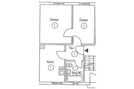 Frei: 3 Zimmer Wohnung - 650,00&nbsp;EUR Kaltmiete, ca.&nbsp; 54,00&nbsp;m&sup2; in Ebersbach an der Fils (PLZ: 73061)
