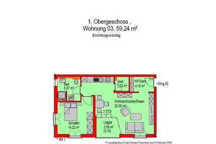 Schöne 2 Zimmer Wohnung mit Balkon Nr.3 - Metten
