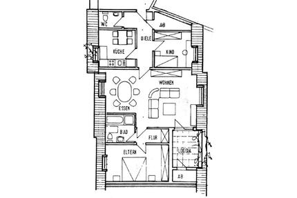 Wohnen über den Dächern von Meppen im Stadtkern - 3 Zimmer mit Loggia