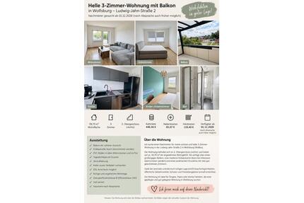Schöne 3 Zimmer Wohnung in Oebisfelde - Oebisfelde-Weferlingen