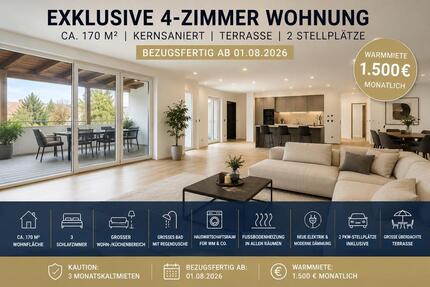 Exklusive kernsanierte 4-Zimmer Wohnung mit Terrasse - Bad Grund (Harz)