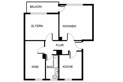 3-Zimmer-Wohnung in Gelsenkirchen Hassel