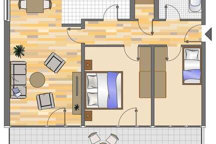 Wohnung zum Mieten in Ratingen 929,00 € 80.89 m²