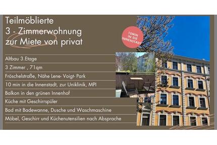 3 Zimmer Wohnung Reudnitz Leipzig Nähe Lene Voigt Park