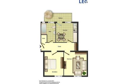 2-Zimmer-Wohnung in Duisburg Hüttenheim