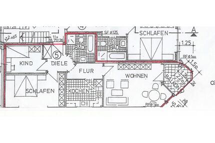 3 Zimmer Wohnung, Bad, Balkon und Keller in Zentrum Lengerich