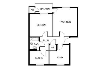 Wohnung zum Mieten in Herne 499,00 € 65.73 m²