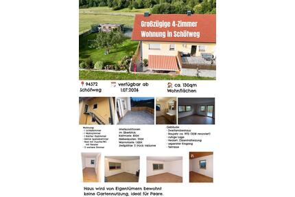 Großzügige 4-Zimmer Wohnung - 900,00&nbsp;EUR Kaltmiete, ca.&nbsp; 130,00&nbsp;m&sup2; in Schöfweg (PLZ: 94572)