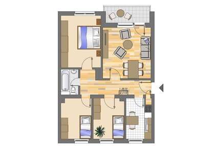 Wohnung zum Mieten in Mönchengladbach 659,00 € 63 m²