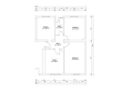 Schöne 3 Zimmer (ca.72m2) Wohnung im Reihenmittelhaus - Seelze