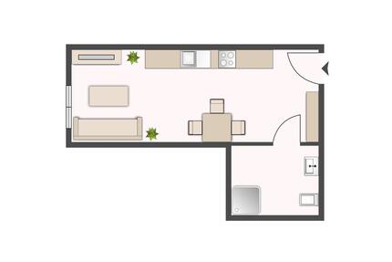 Moderne Neubauwohnung 1-Zimmer in zentraler Lage von ElmenhorstLichtenhagen, PKW-Stellplatz - Elmenhorst/Lichtenhagen