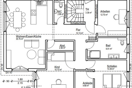 Helle 4,5 Zimmer Wohnung, Erstbezug - Sankt Leon-Rot