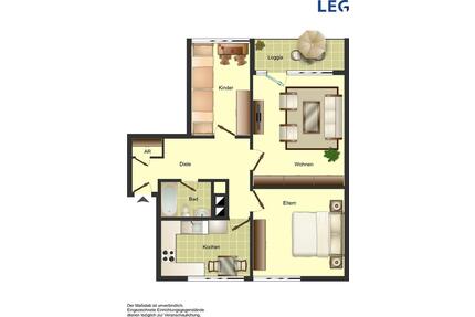 Schöne 3 Zimmer Wohnung mit Balkon - Kreuztal