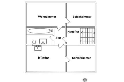 Helle 3,5-Zimmer Wohnung im 3. OG mit Balkon in Witten