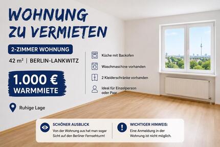 2-Zimmer Wohnung • 42 m² • Berlin-Lankwitz