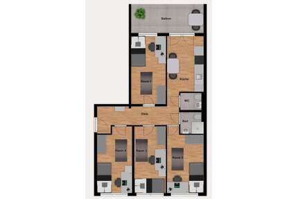 WG-Zimmer in München 830,00 € 11 m²