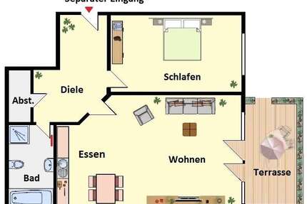 Wohnung zum Mieten in Troisdorf 1.365,00 € 91 m²