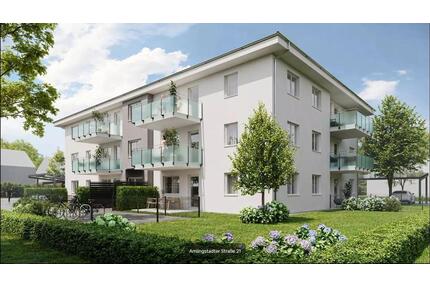 3 Zimmer Neubau Erstbezug, Bahnhofsnähe, Aufzug, Wärmepumpe, PV Anlage, Lüftung, Balkon - Hirschaid