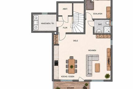 2 Zimmer Wohnung in Do - Lichtendorf Smart Home mit Balkon - Dortmund Aplerbeck