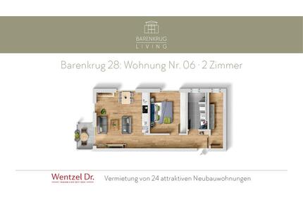 Erstbezug in Hamburg-Tonndorf – 2 Zimmer mit Balkon – Wentzel Dr.