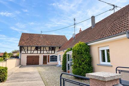 2 Zimmer Wohnung Elsass Blodelsheim + Werkstatt Hobbyraum - Neuenburg am Rhein