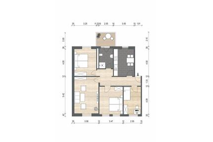 Helle 4-Zimmer Wohnung, zentral in Flbg-Duburg, WG willkommen - Flensburg Altstadt