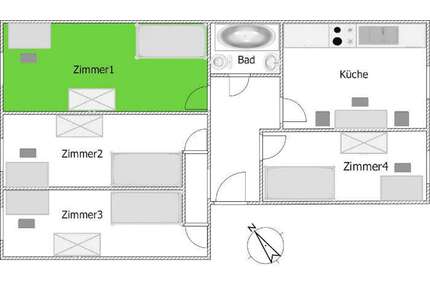 WG-Zimmer in Berlin 425,00 € 12 m²