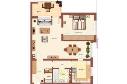 Mietwohnung 2,5 Zimmer Wohnung mit Balkon in Remscheid Kremenholl