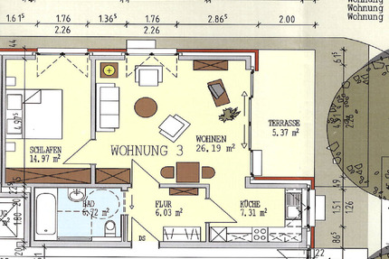 Seniorengerechte Erdgeschosswohnung mit Terrasse - Münster Gievenbeck