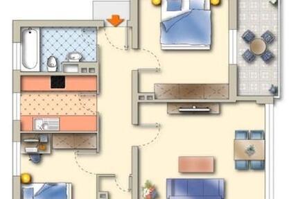 3 Zimmer Einbauküche und Balkon! - Munster
