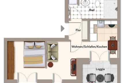 *geförderter Wohnraum* - 1-Zimmer Wohnung mit Wohnberechtigungsschein zentrumsnah in Ulm!