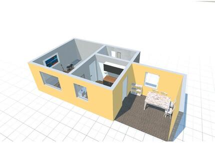 Mietwohnung 1 Zimmer mit Einbauküche Bezugsfrei, Barrierefrei - Waghäusel