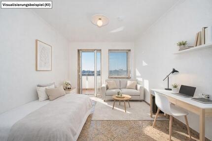 Frisch saniertes WG-Zimmer mit ca. 11 m² im 8. Obergeschoss – Wohnen in München-Moosach