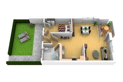 Erstbezug nach Kernsanierung helle 2 – Zimmer - Gartenwohnung - Oldenburg Ziegelhof