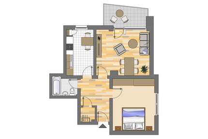 Wohnung zum Mieten in Gelsenkirchen 389,00 € 58.07 m²