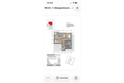 2 Zimmer Wohnung altengerecht mit Aufzug und Balkon - Krefeld Bockum