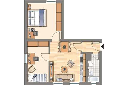 Wohnung zum Mieten in Dortmund 392,00 € 44.63 m²