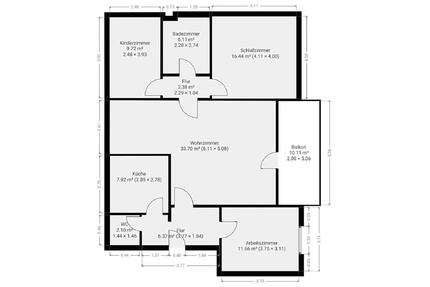 Einbeck 4 Zimmer Wohnung mit großem Balkon und tollem Ausblick