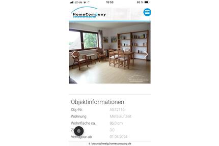 Möblierte Wohnung in Lehre zu vermieten