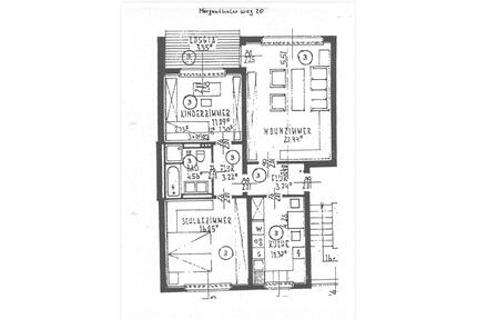 Helle 3‑Zimmer Wohnung mit Balkon, Stellplatz in BI-Gellershagen - Bielefeld Schildesche